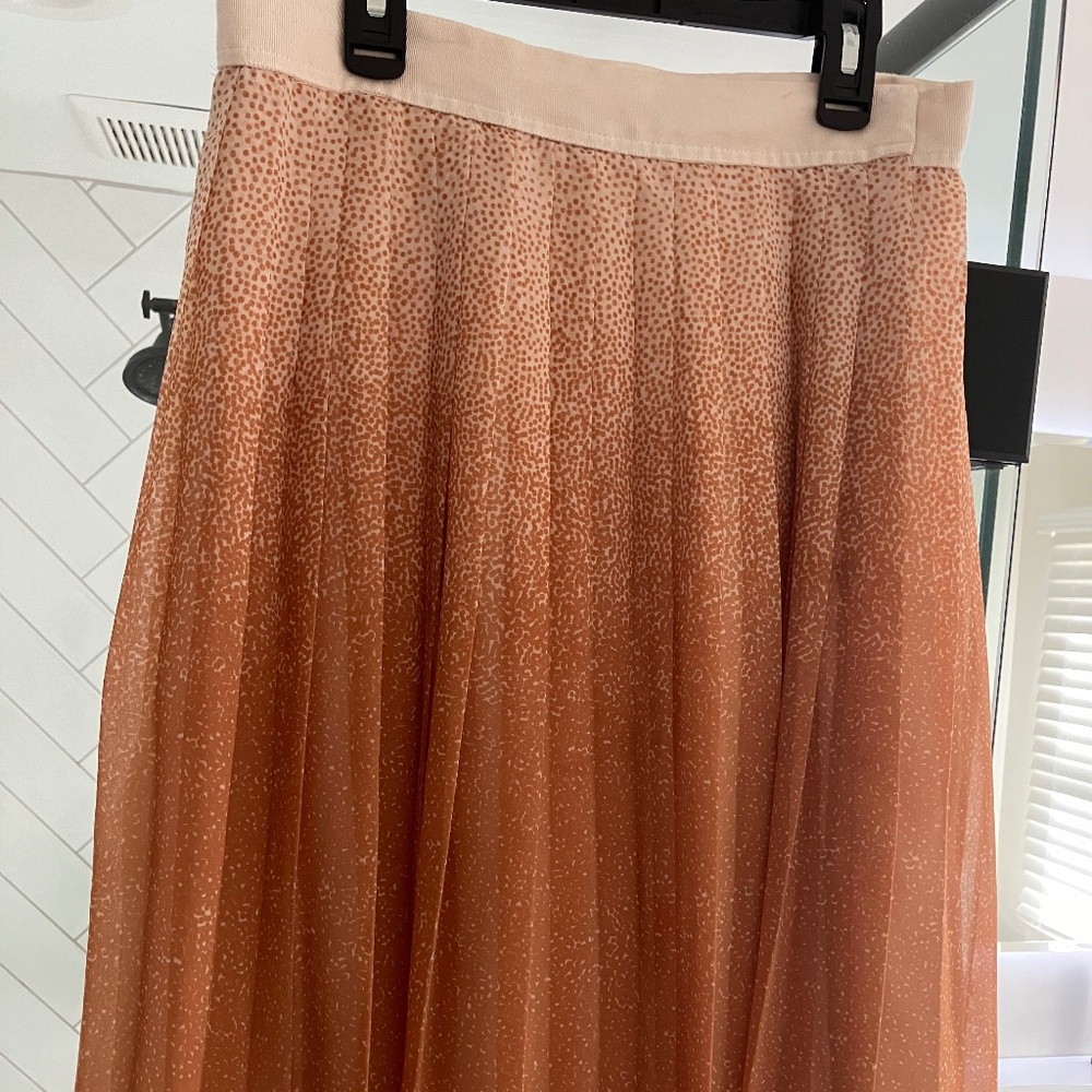 Club Monaco pleated midi skirt